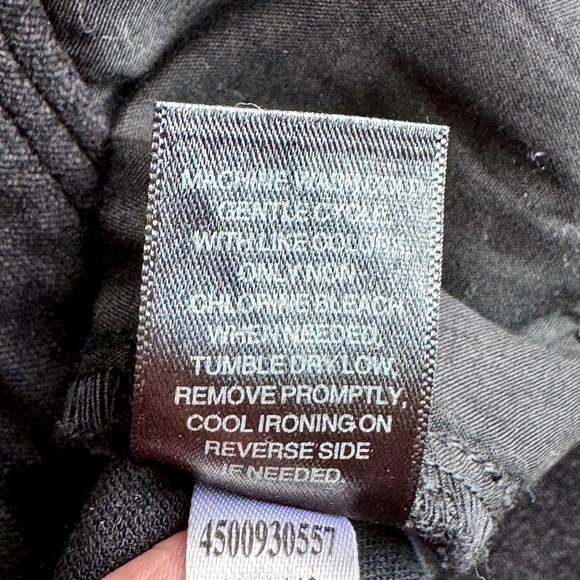 White House Black Market BLANC Velvet Black Bootcut Low Rise Pants Size 4R - Picture 8 of 14